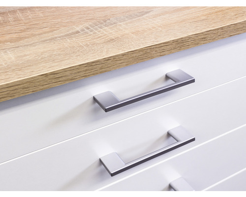 Flex Well keukenblok met apparatuur Samoa 210 cm wit sonoma eiken mat gedemonteerde variant omkeerbaar 00011965