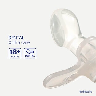 Difrax Fopspeen Dental 18  Maanden - Pure Clay 1ST
