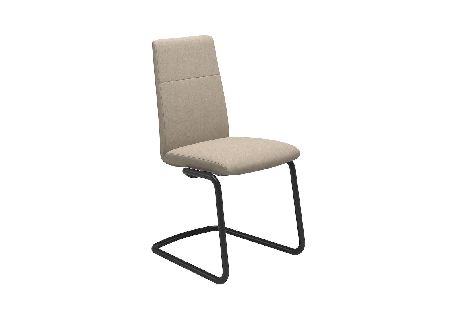 Chilli spisestol Tekstil Calido - Light Beige - Sort