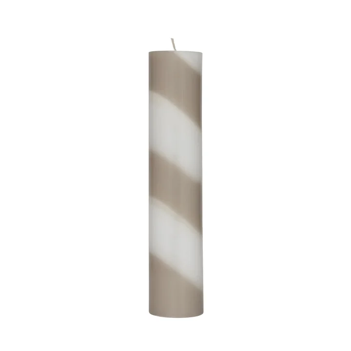 OYOY - Candy Kerze H 26 cm, clay / weiss