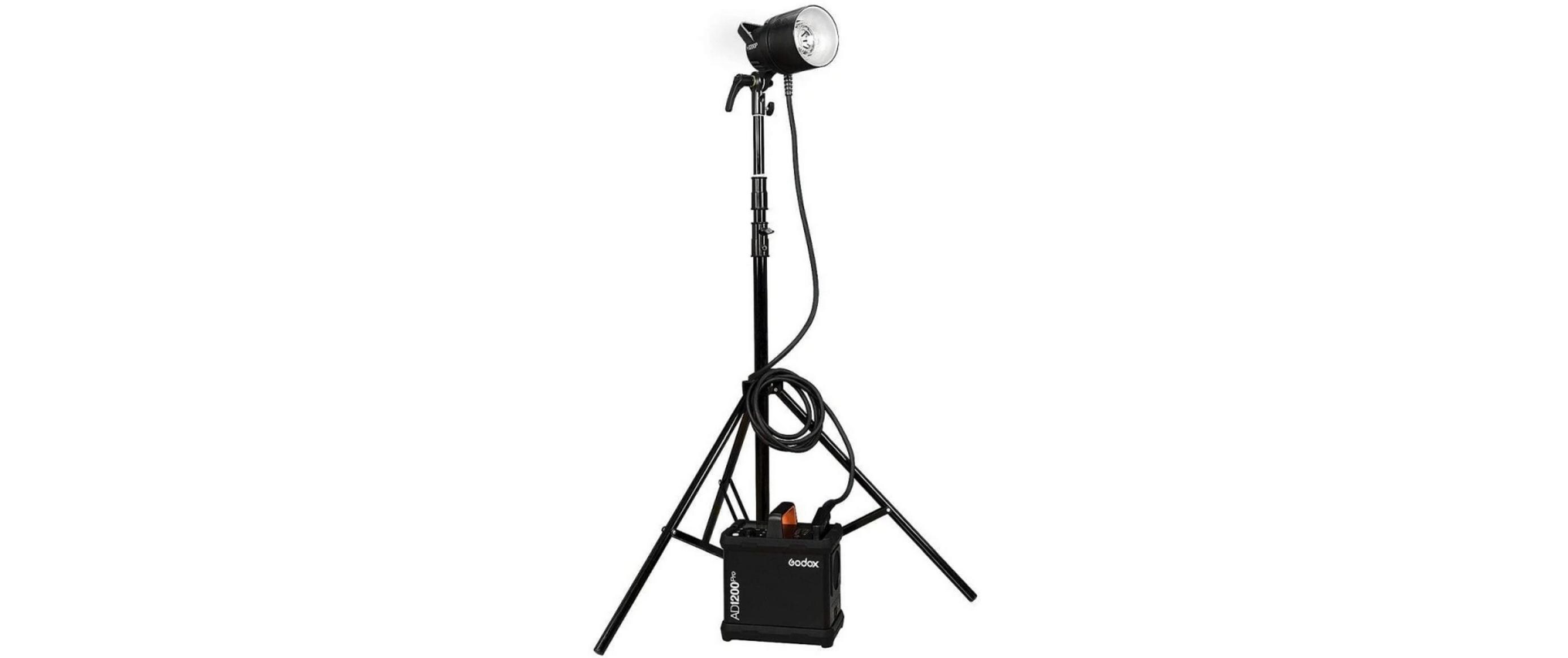 Blitzgerät AD1200Pro Kit<br>Leistungsstarker Studioblitz mit 1200Ws, Akkubetrieb und Bowens-Anschluss