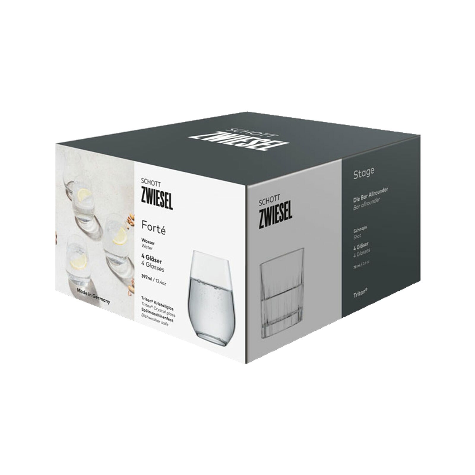 Schott Zwiesel Wassergläser Forté 397 ml 4er Set