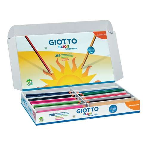 GIOTTO Elios Farbstift Wood-free, Schulpackung (288 Stifte)