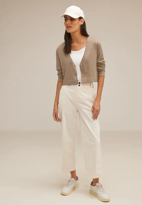 Kurzer Cardigan - bleached sand melange
