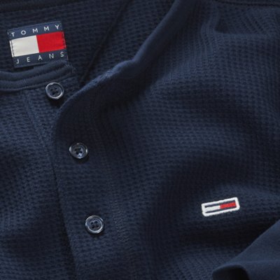 Tee-shirt à manches longues homme Tjm Reg Waffle Henley TOMMY HILFIGER