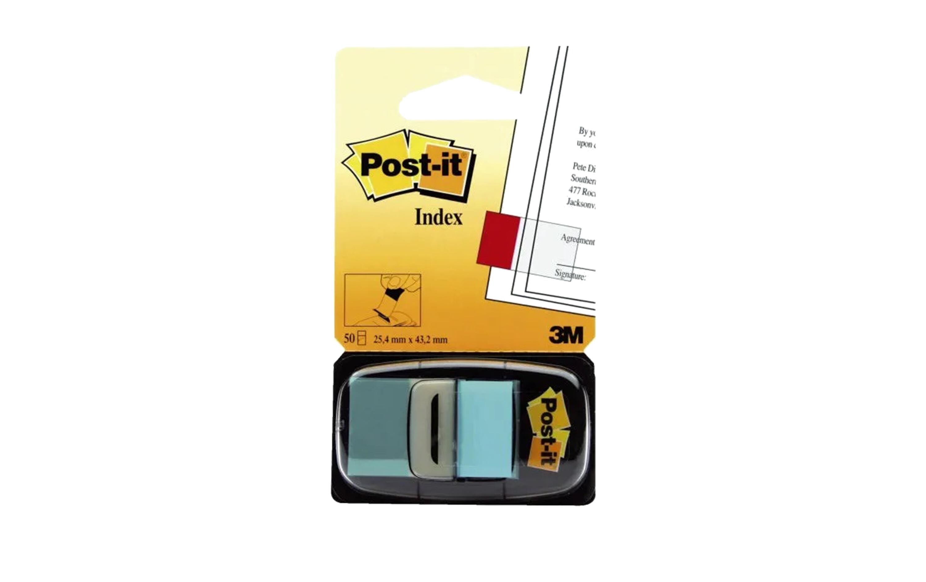 Page Marker Post-it Index 50 Stück, TürkisHaftnotizen