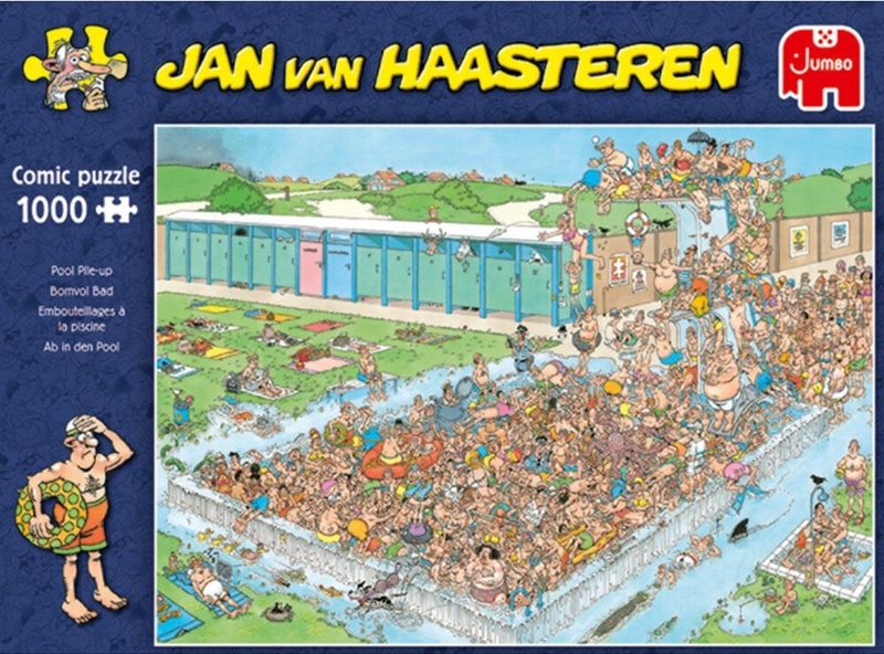 Jan van Haasteren - Bomvol Bad - 1000 stukjes puzzel - Legpuzzel
