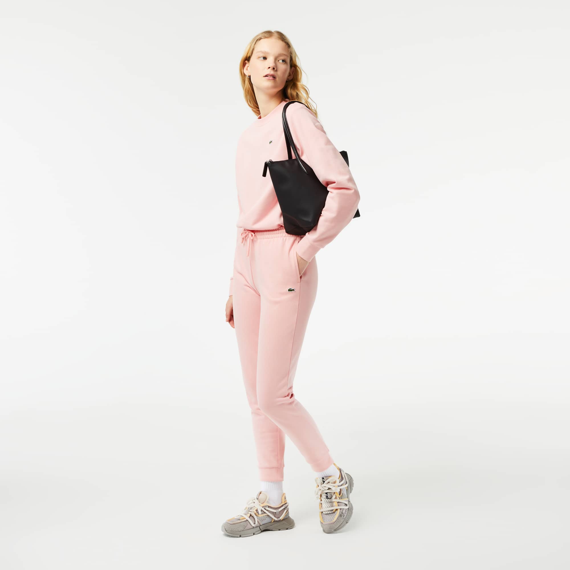 Sweatshirt Jogger femme Lacoste en molleton Sweatshirts - Rose - Lacoste - Femme