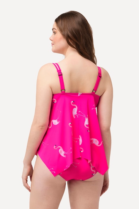 Tankini, Flamingos, Softcups, Träger verstellbar, recycelt
