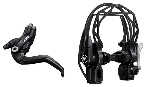 Frein à patins Hydraulique Magura HS33 R Levier 2 doigts Noir