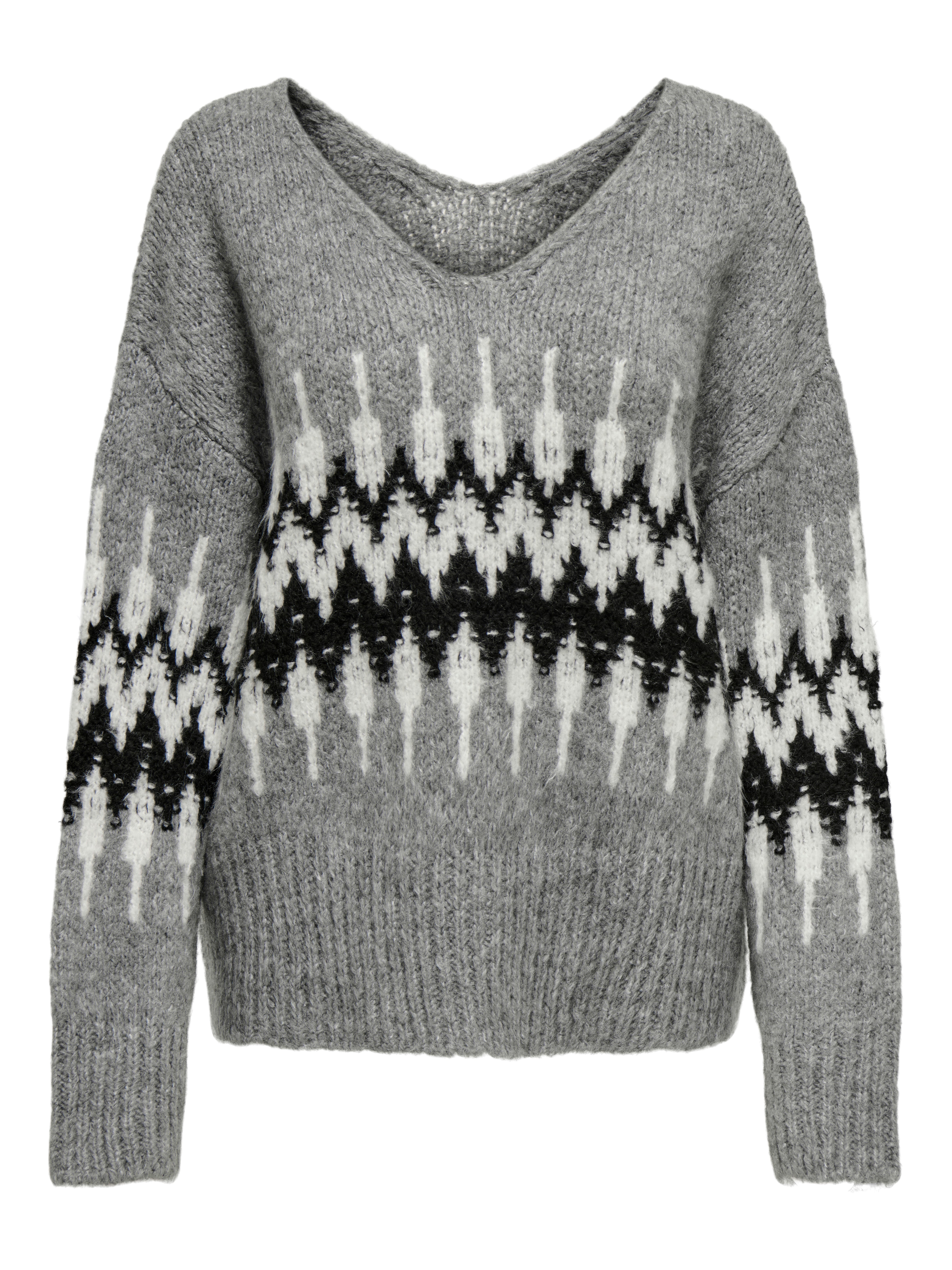 JDYDINEA Strickpullover Medium Grey Melange