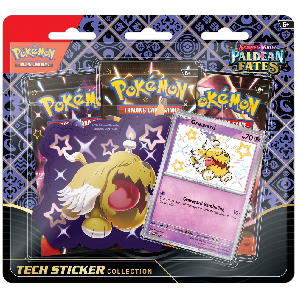 Pokémon-Sammelkartenspiel: Scarlet & Violet Paldean Fates Tech Sticker-Kollektion