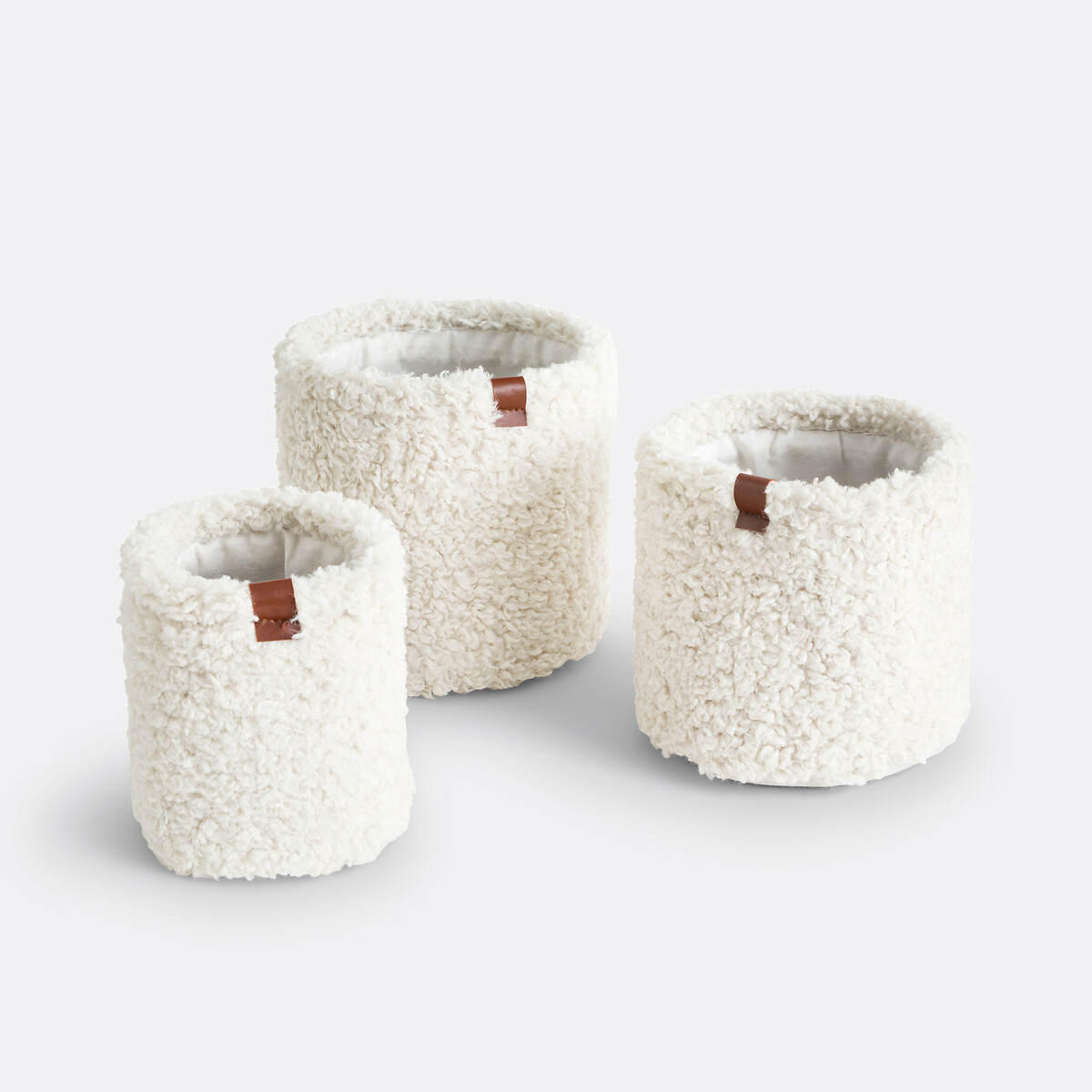 LA REDOUTE INTERIEURS<br>Conjunto de 3 cestos redondos, Boklio