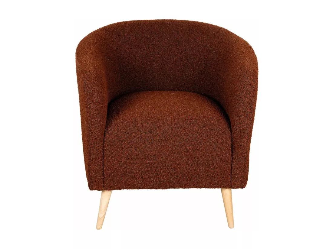 Fauteuil en bouclette coloré