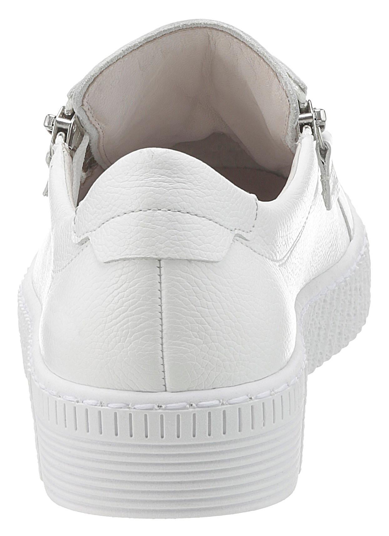 Gabor Plateausneaker  , Freizeitschuh, Halbschuh, Schnürschuh mit zwei Reissverschlüssen