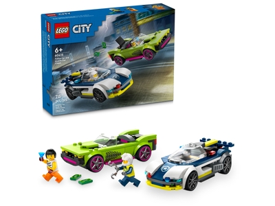 LEGO Politiewagen en snelle autoachtervolging (60415)