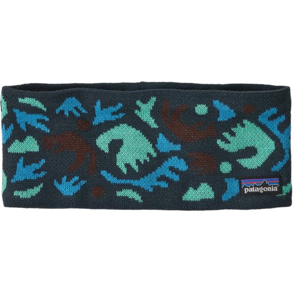 Bandeau ski PATAGONIA POWDER TOWN HEADBAND ACROSS OCEANS: SMOLDER BLUE