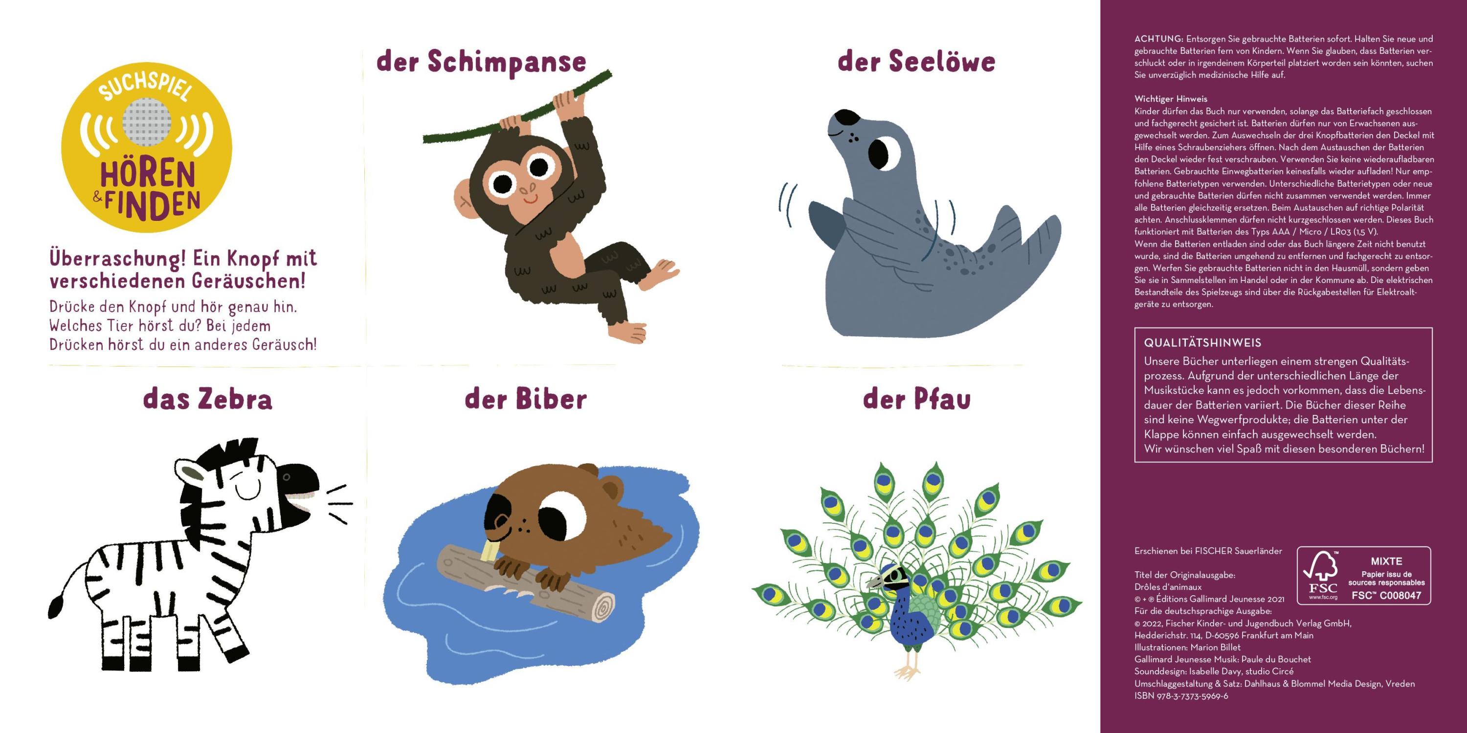 Hörst du die Zootiere? (Soundbuch)