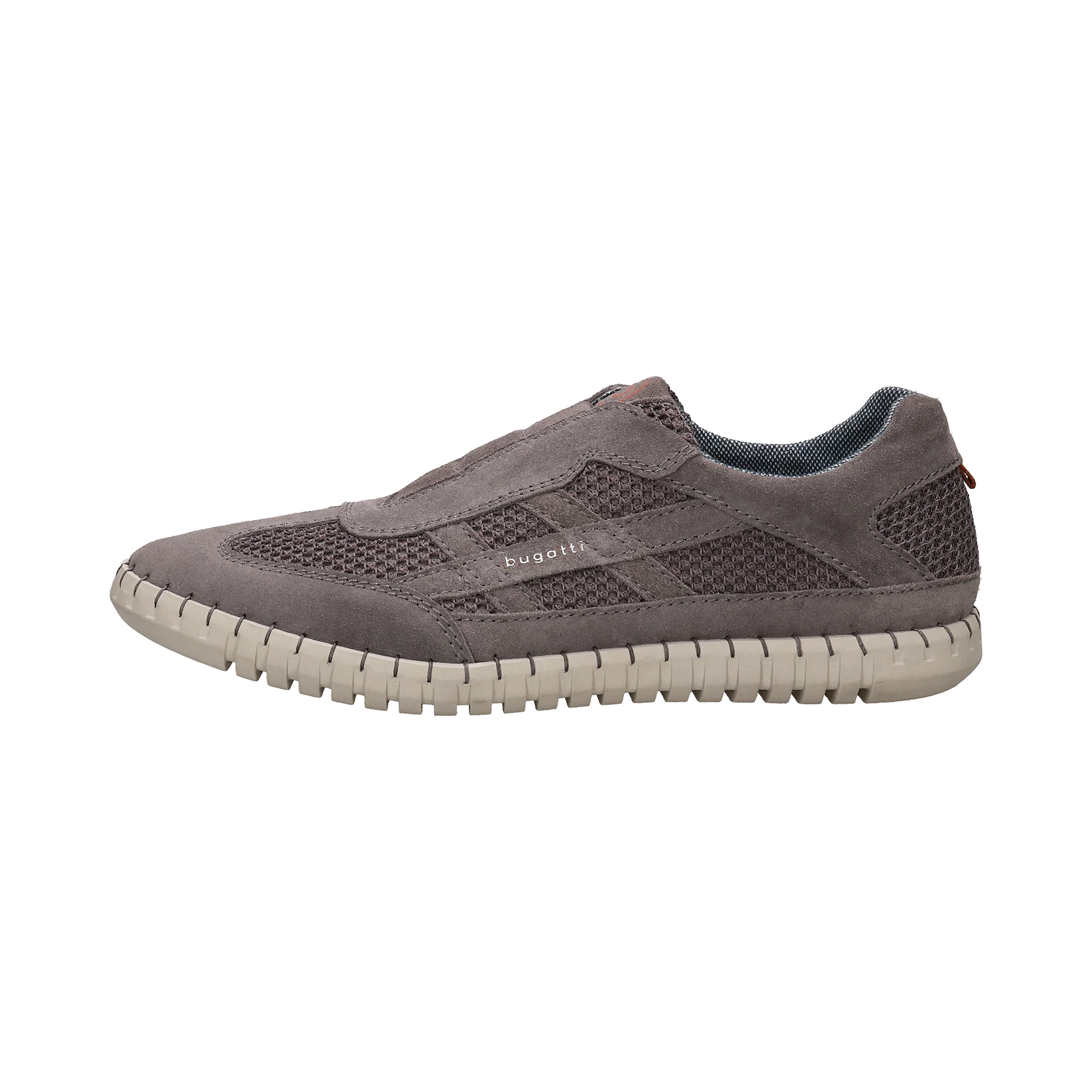 Leder Slip on grau
