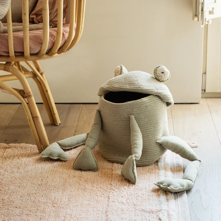 Lorena Canals - Spiel- und Aufbewahrungskorb, mini Rita the Rabbit, creme
