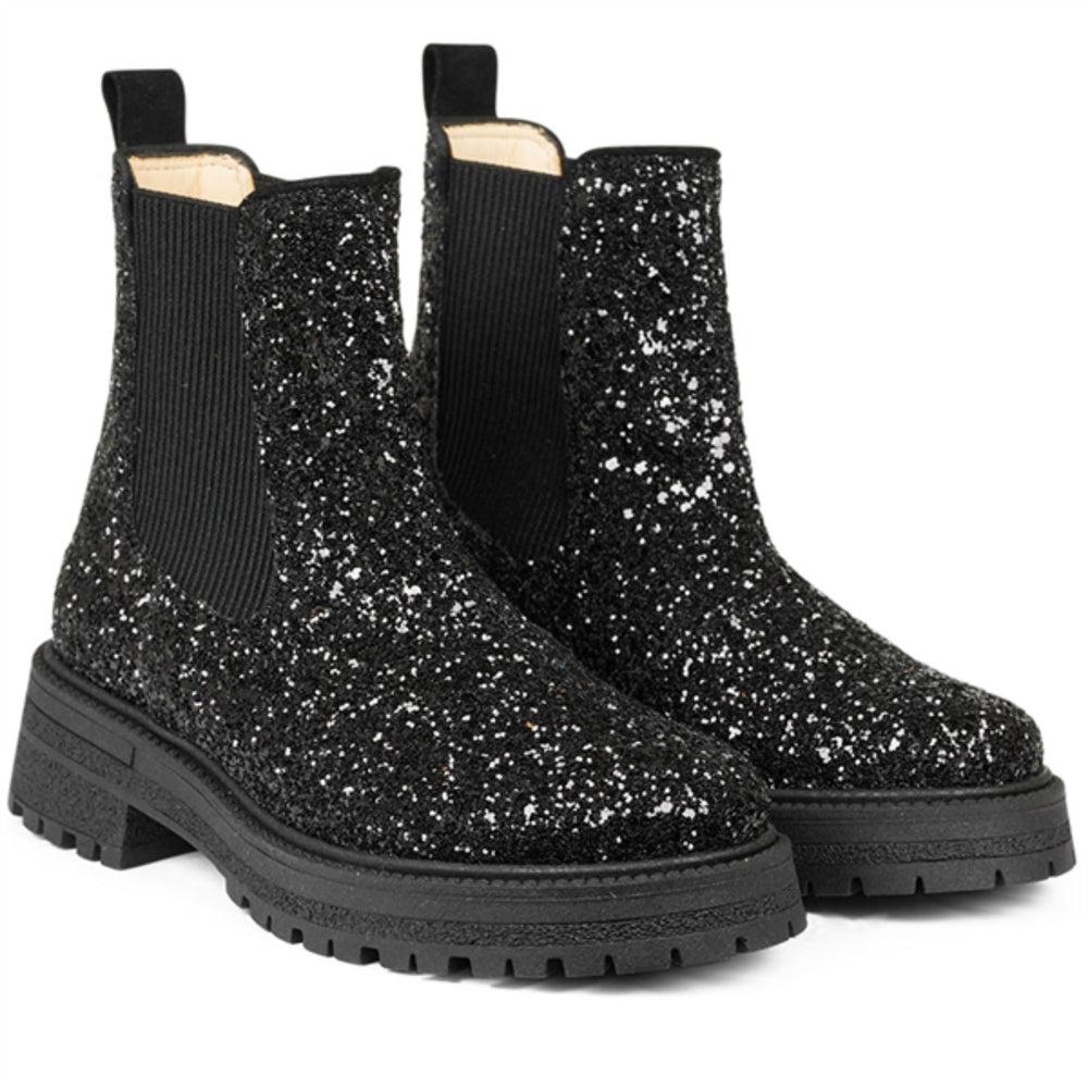 Køb Angulus Black Glitter/Black/Black Glitter Chelsea Støvle På Trackål