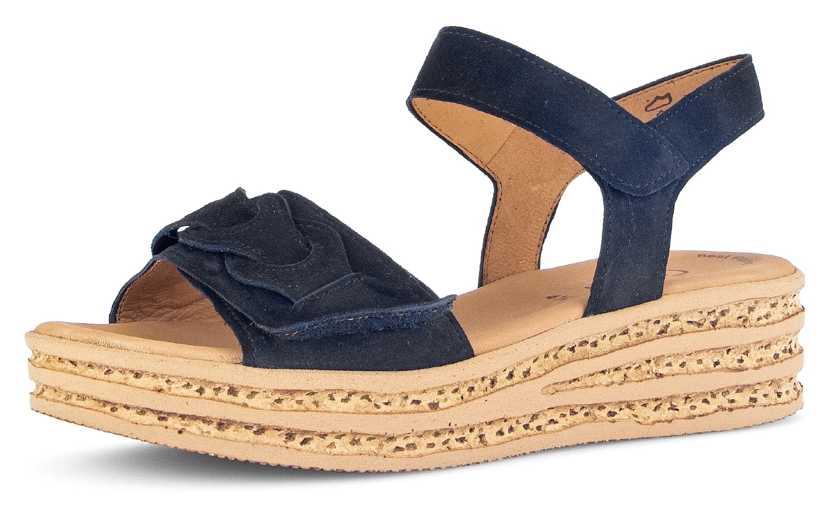 Gabor Keilsandalette  , Sommerschuh, Riemchensandale mit praktischen Klettverschlüssen