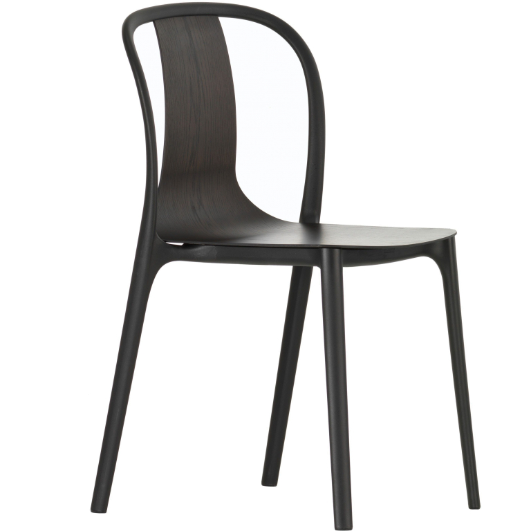Vitra Belleville Chair Wood stoel donker eiken
