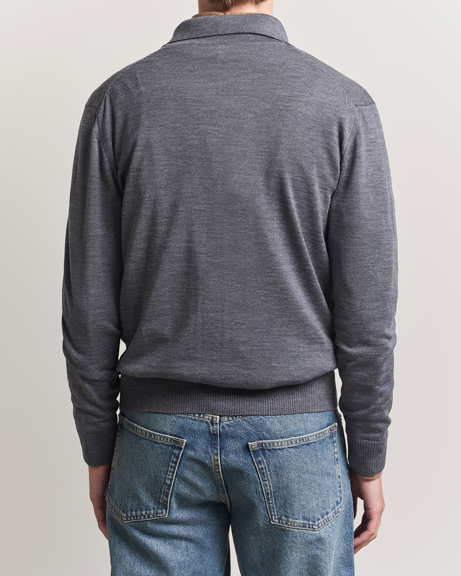 Stenströms Merino Pocket Cardigan Grey