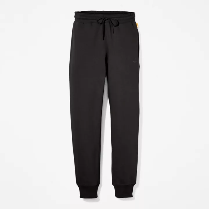 Pantalon de survêtement à envers brossé pour femme en noir