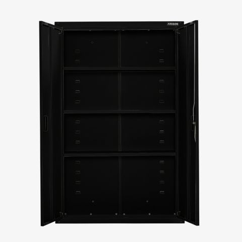 Aktenschrank_Garagenschrank 155 x 90 x 40 cm mit Rollen