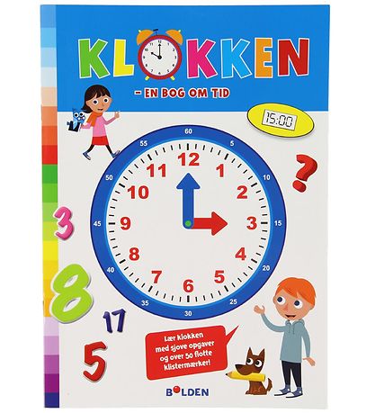 Forlaget Bolden Buch m. Stickers - Klokken - En B - Dänisch