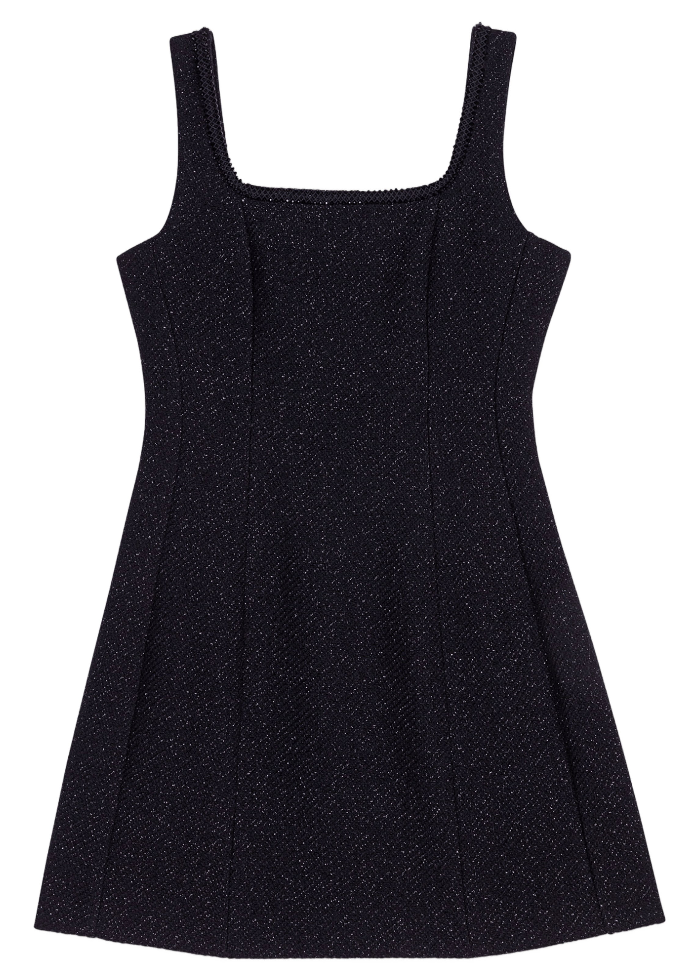 Robe courte pailletée | Noir