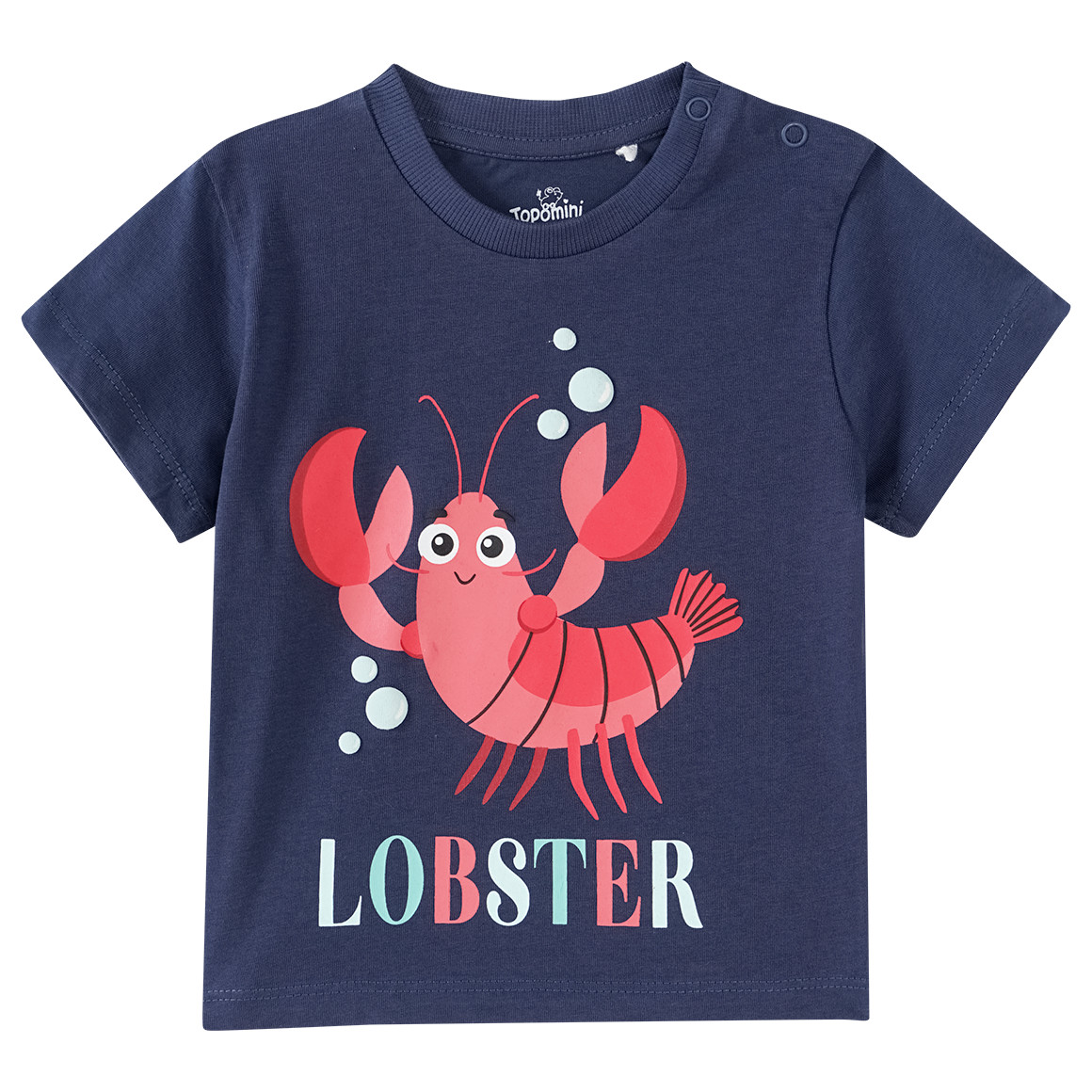 Topomini Baby T-Shirt mit Hummer-Motiv dunkelblau