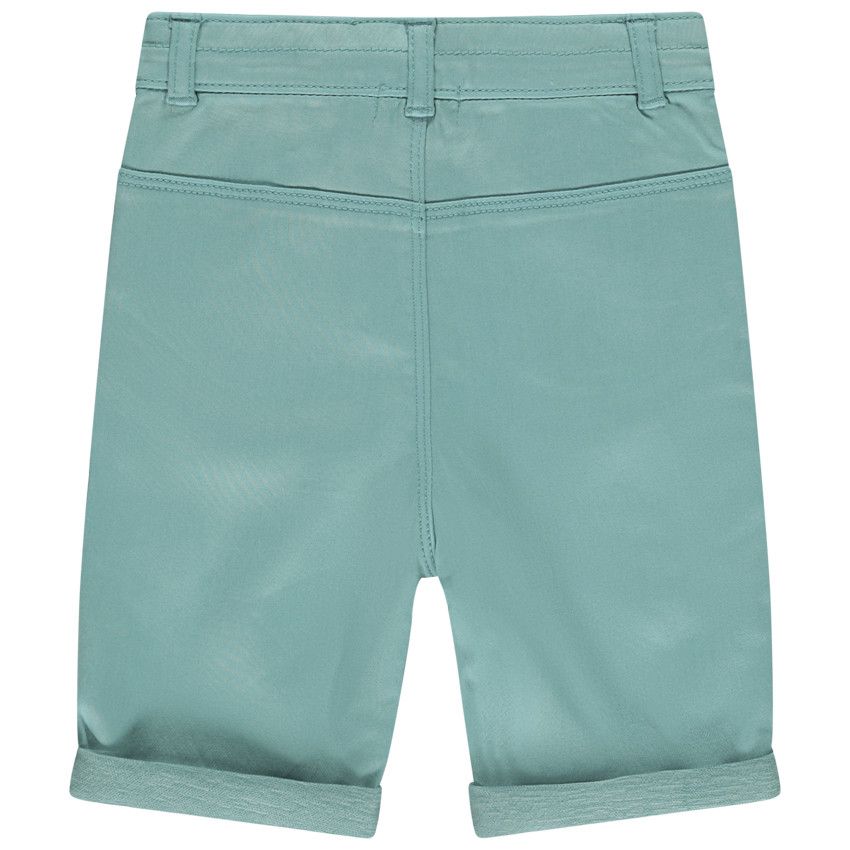 Bermuda en toile à cordons de serrage - Bleu moyen
