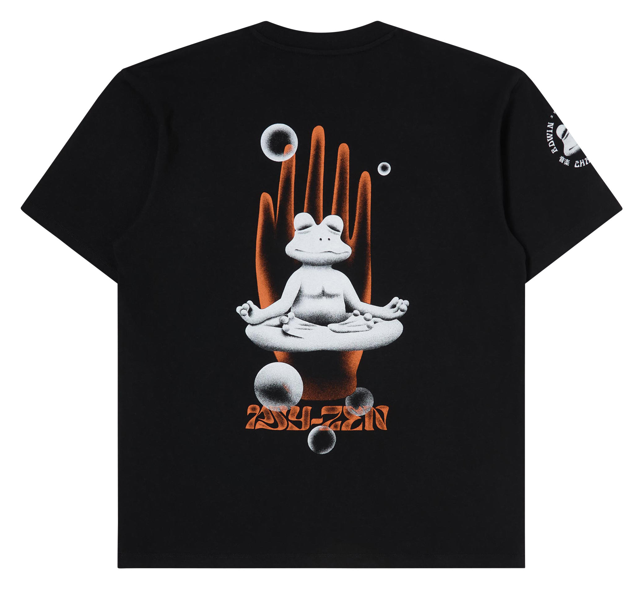 Tee-shirt oversize sérigraphié en coton| Noir