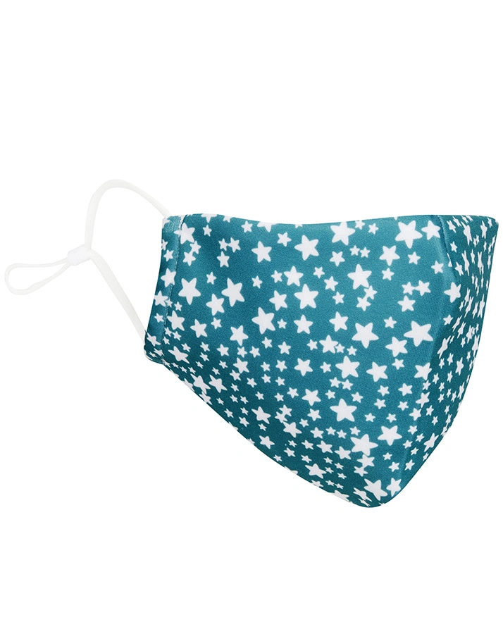 Mund-Nasen-Maske STAR MASK GREEN in petrol