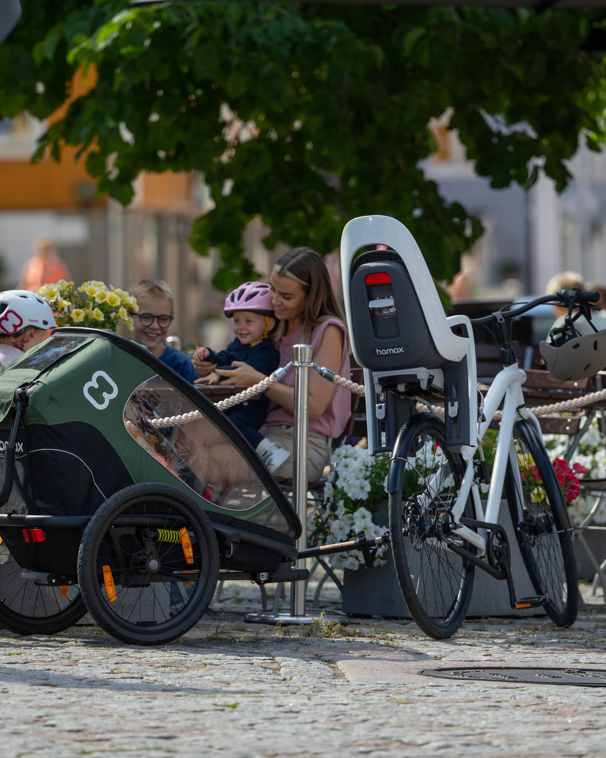 Hamax Outback Sykkelvogn & Barnevogn, Plass til ett barn | Singel Bicycle Trailer