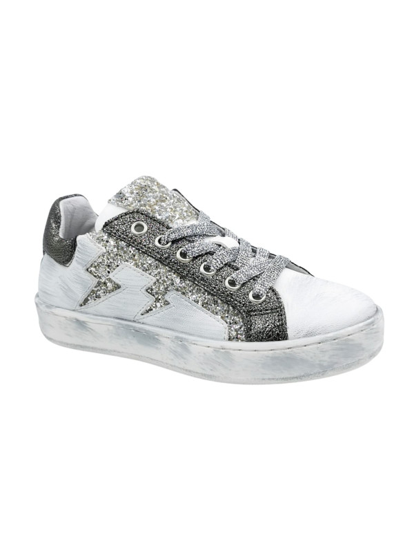 Baskets fille ROSALIE Mix Glitter - Reqins