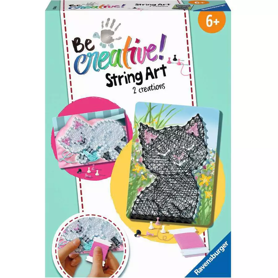 Ravensburger BeCreative String Art Cats bunt