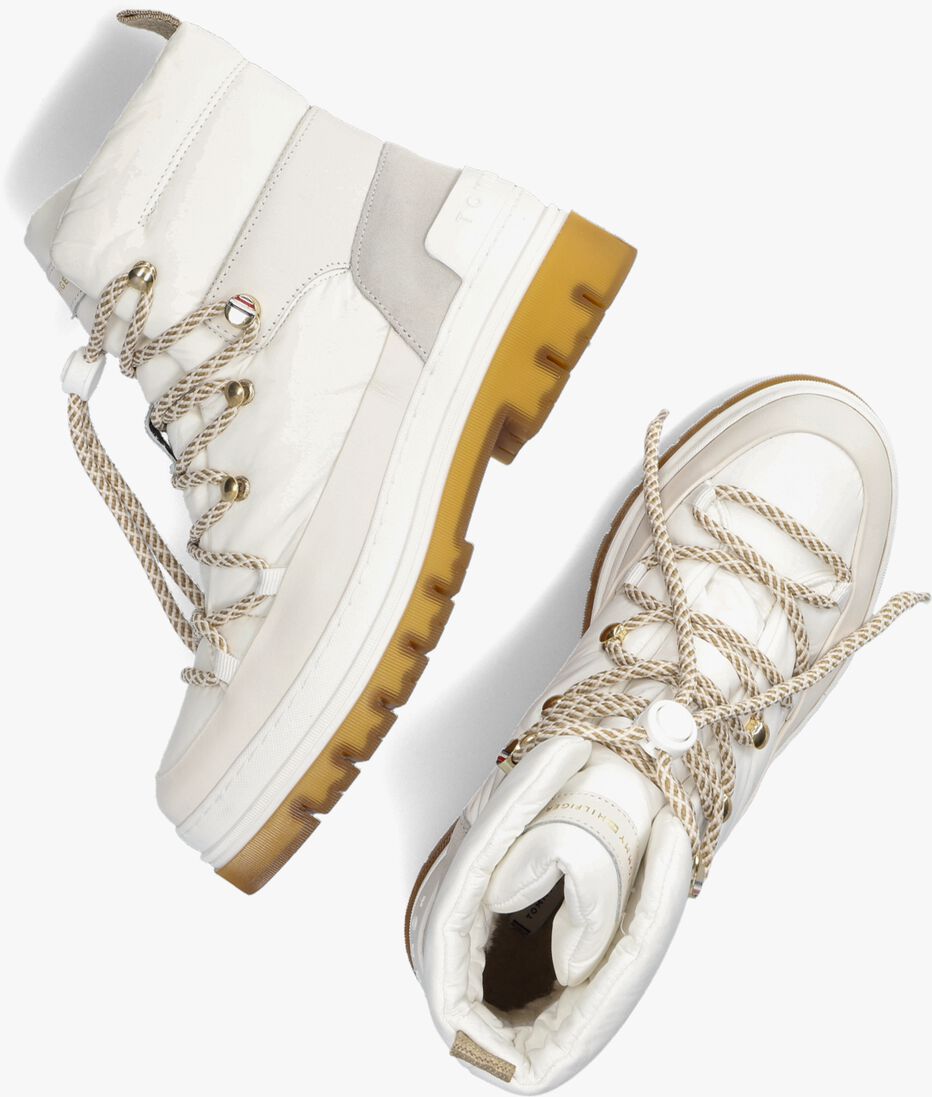 TOMMY HILFIGER witte tommy hilfiger veterboots laced outdoor boot