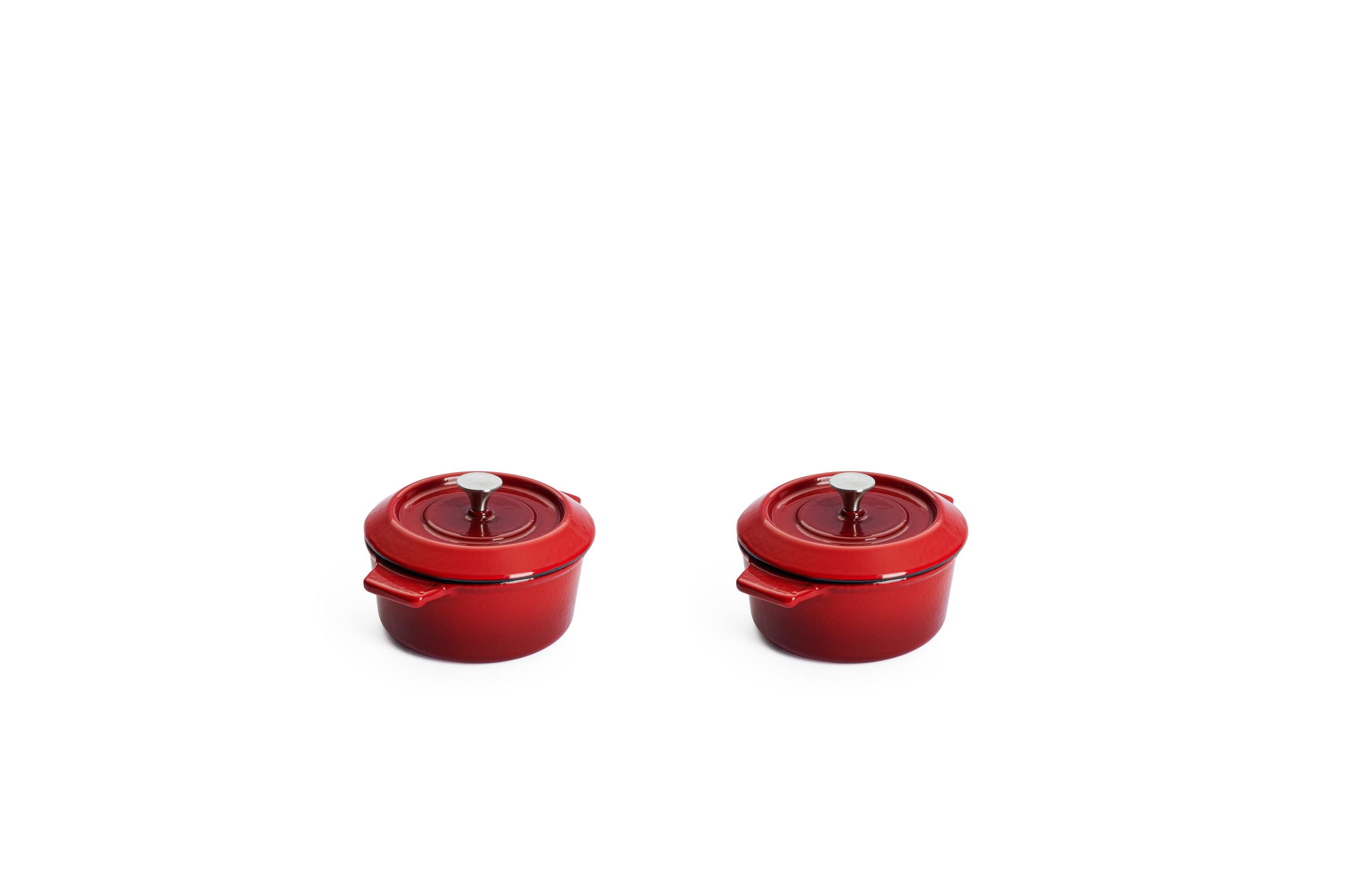 Iron Guss-Mini-Kasserolle, 2 teilig
