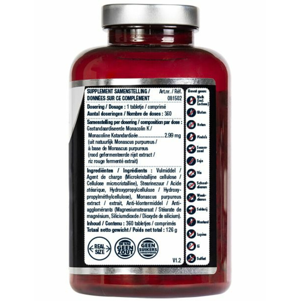 2x Lucovitaal Rode Gist Rijst 360 tabletten