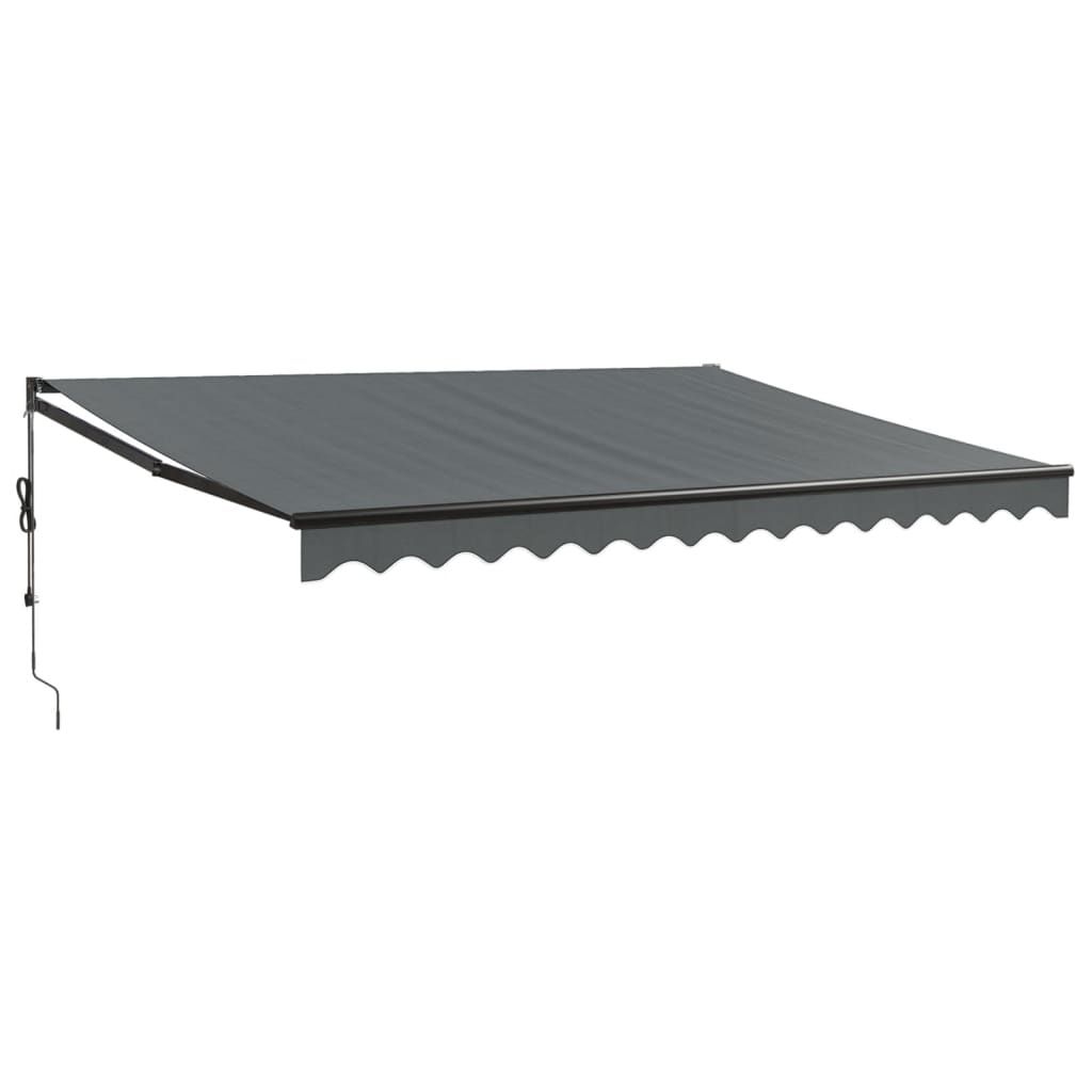 Auvent rétractable automatique anthracite 4x3 m