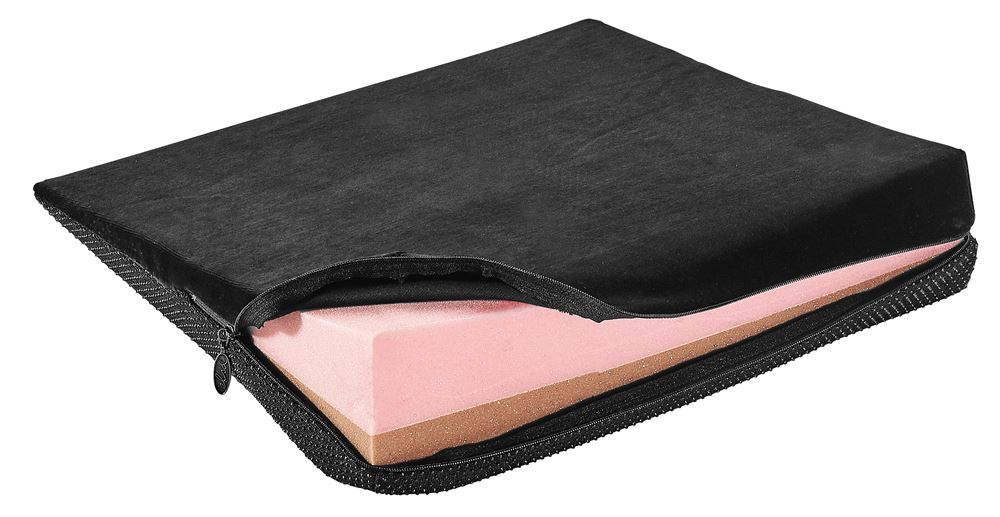 ELSA Keilkissen spezial<br>1 Stück, 37x37x8/1cm, schwarz mit Noppen