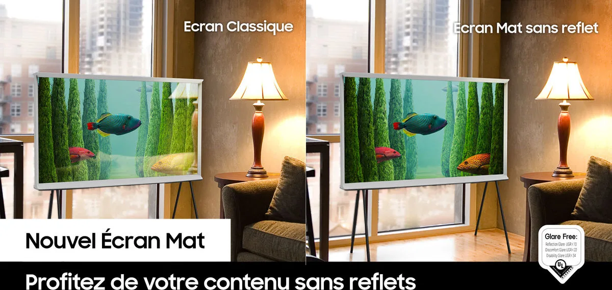 Samsung Serif TQ55LS01B Bleu gris TV QLED