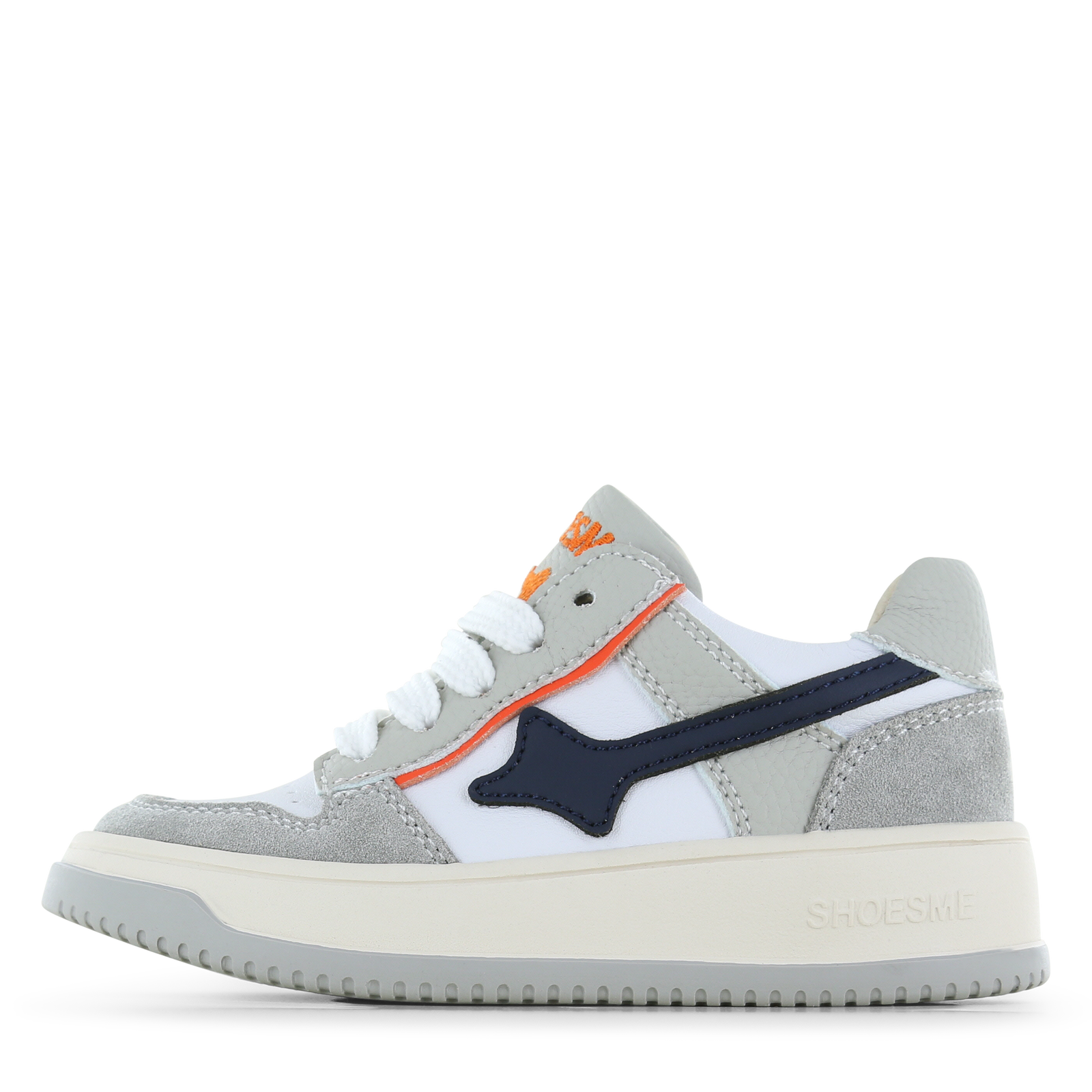 Shoesme grijze sneaker Microfiber leer, Suède | Jongens schoenen