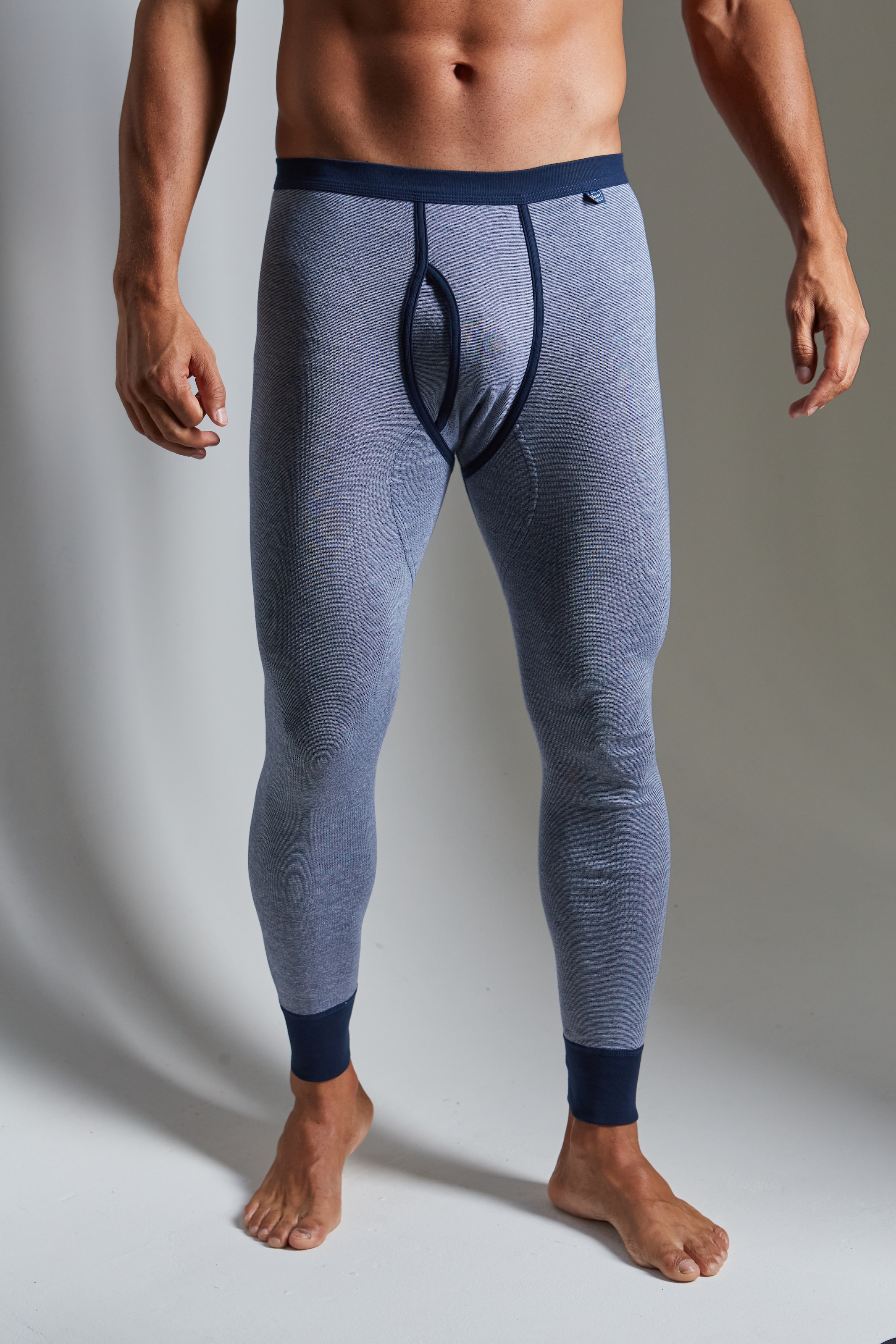 Clipper Exclusive Lange Unterhose, 2 Stk. modische Optik: Jeans meliert, tolle Qualität