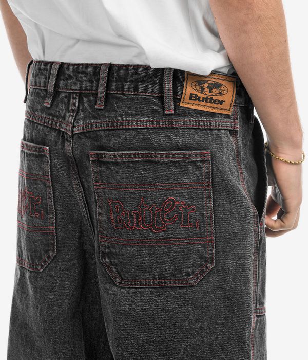 Butter Goods Breakdown Relaxed Denim Jeans (acid wash black)