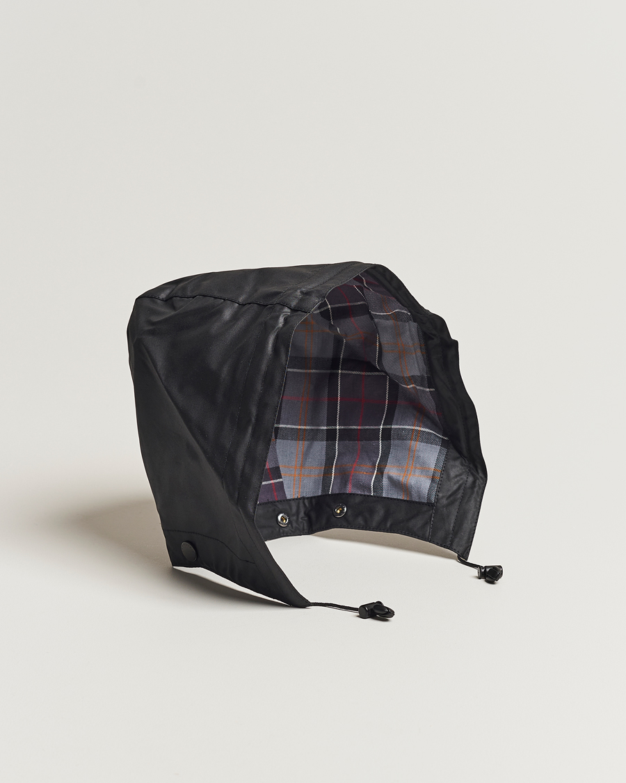 Barbour Lifestyle Waxed Cotton Hood Black