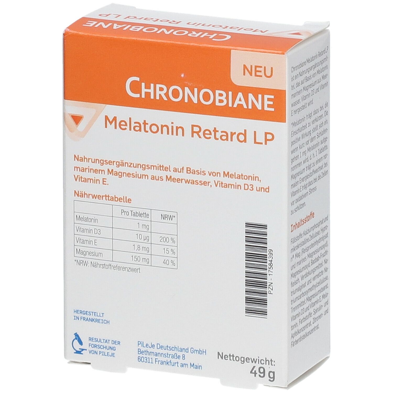 PiLeJe Chronobiane Melatonin Retard LP